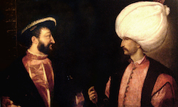 Portraits de François Ier et de Soliman dans le style du Titien, vers 1530 — Kunsthistorisches Museum Wien, Domaine public, https://commons.wikimedia.org/w/index.php?curid=2646041